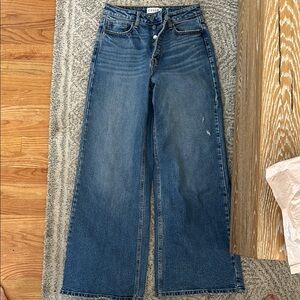 Cello Blue Flare Wide Leg Jeans